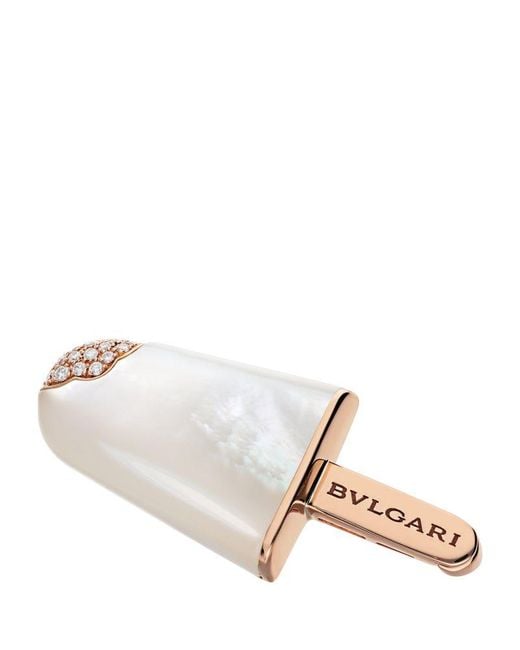 BVLGARI Natural Rose And Diamond Gelati Brooch
