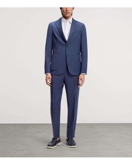 Boss White Linen-Blend Slim-Fit Shirt for men