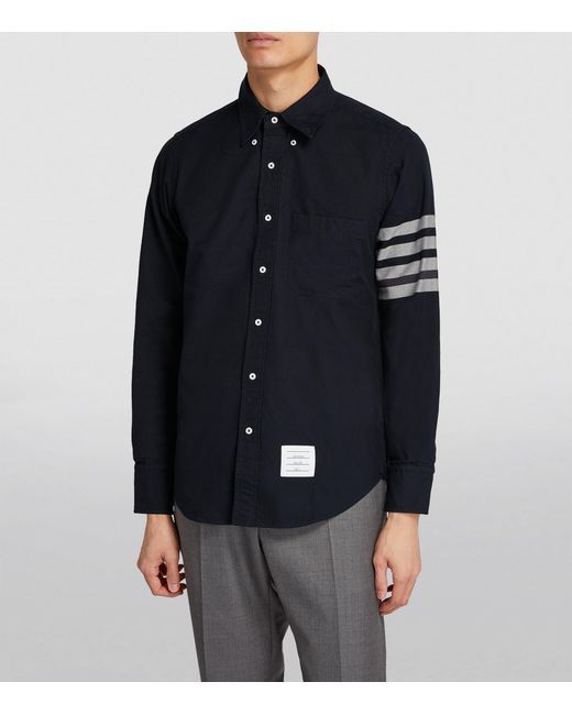 Thom Browne Blue 4-Bar Stripe Shirt for men