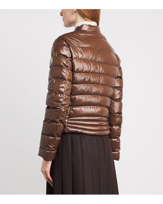 Moncler Brown Down Papillon Puffer Jacket