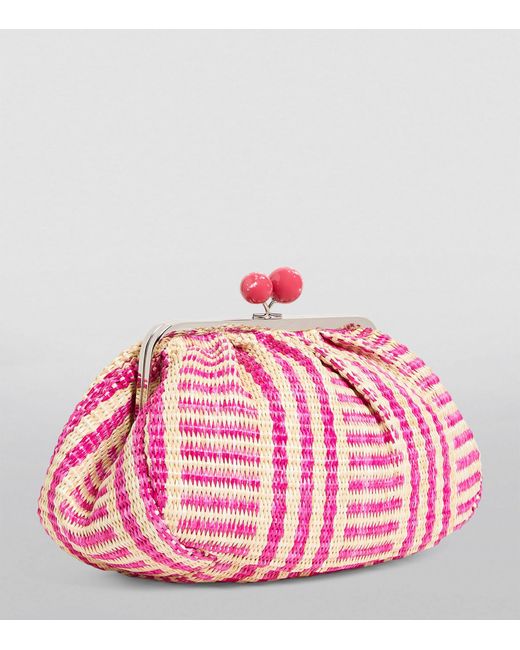 Weekend by Maxmara Pink Medium Jacquard Pasticcino Clutch Bag