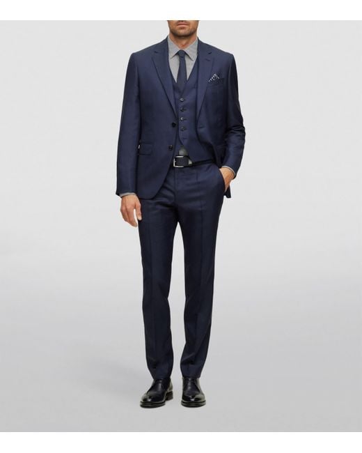 Boss Gray Printed Slim-Fit Shirt for men