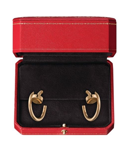 Cartier Metallic Juste Un Clou Hoop Earrings