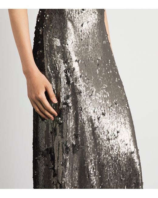 L'Agence Black Sequin Sayla Gown