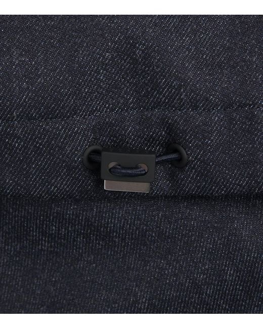 Sease Blue Cotton Padded Gate 2.0 Overshirt for men