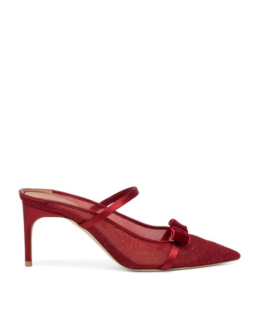 Malone Souliers Glittered Aurora Heeled Mules 70