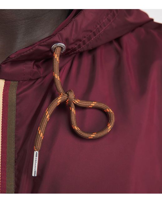 Moncler Purple Water-Repellent Hooded Nidge Jacket for men