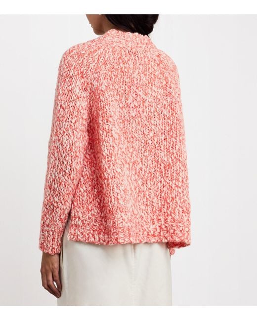 MAX&Co. Pink Wool-Blend Cardigan