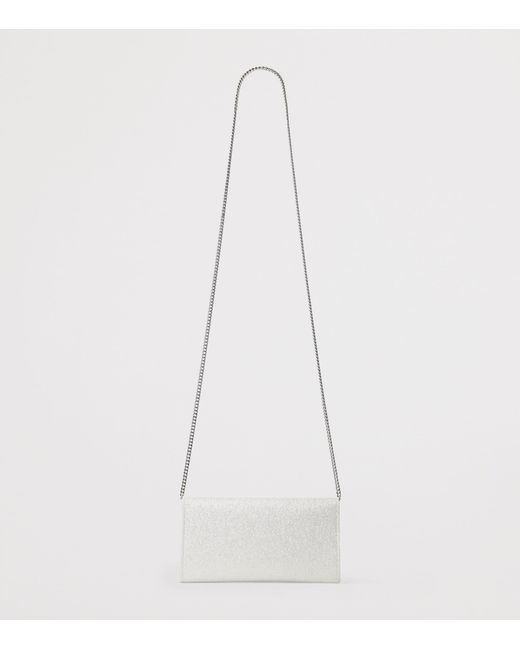 Jimmy Choo White Emmie Clutch Bag