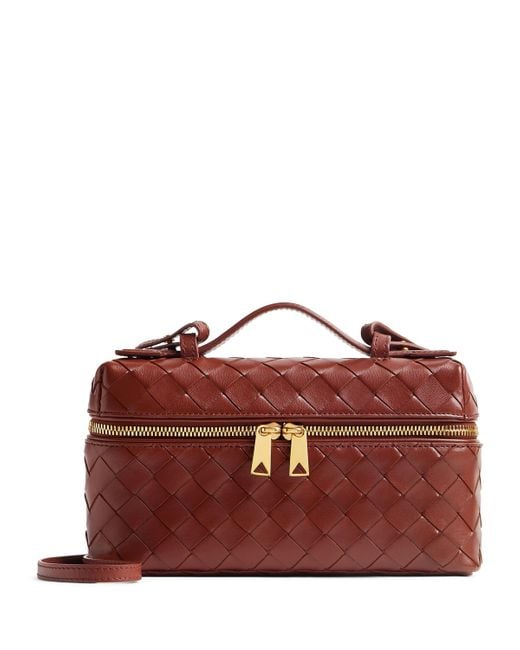 Bottega Veneta Red Bang Bang Vanity Case Bag