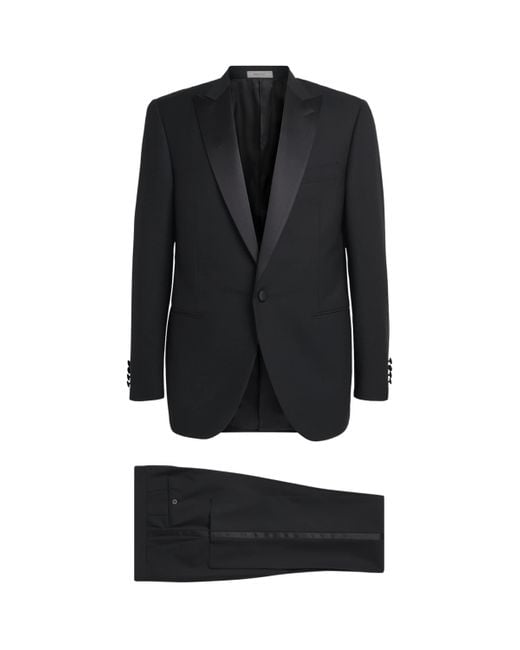Corneliani Black Wool-Satin 2-Piece Tuxedo for men