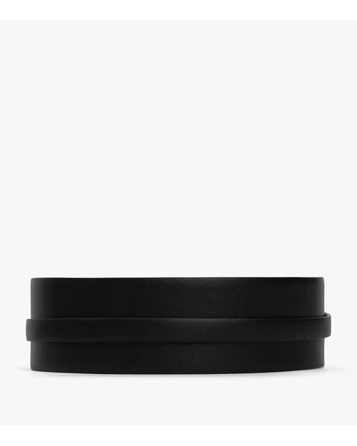 Alaïa Black Leather Double Large Belt