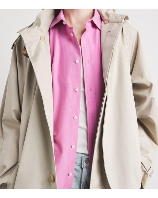 Polo Ralph Lauren Pink Cotton-Silk Relaxed-Fit Shirt
