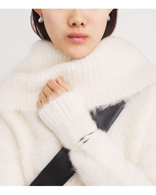LIE STUDIO White Sterling The Olga Bangle