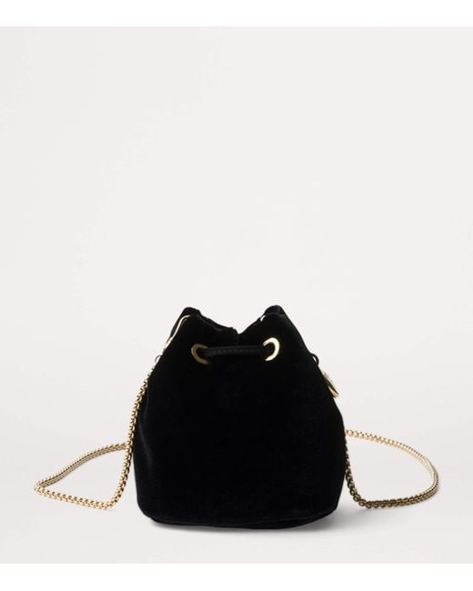 Prada Black Mini Velvet Triangle Pouch