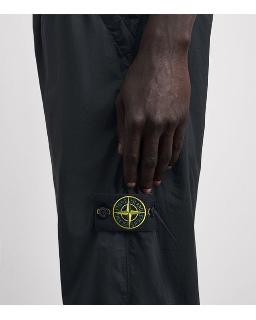Stone Island Black Technical Trousers for men