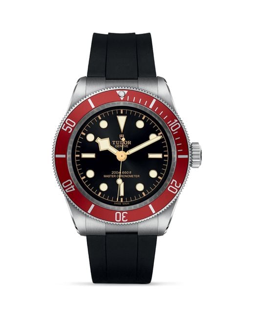 Tudor Black Stainless Steel Bay Watch for men