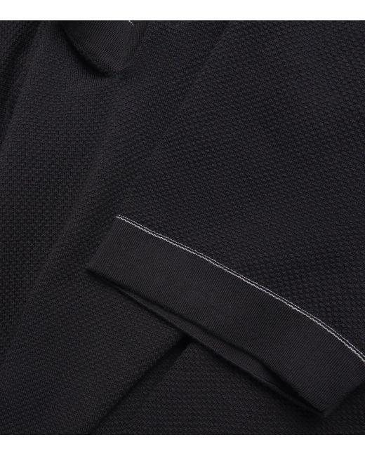 Brioni Black Sea Island Cotton Polo Shirt for men