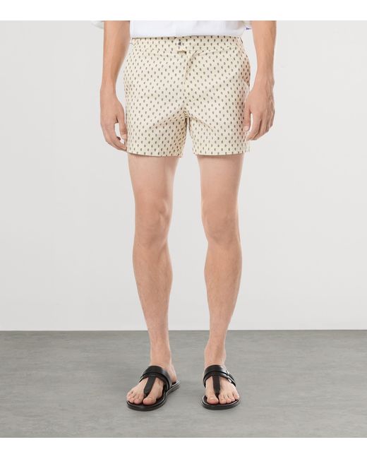 Tom Ford Natural Paisley Print Swim Shorts for men