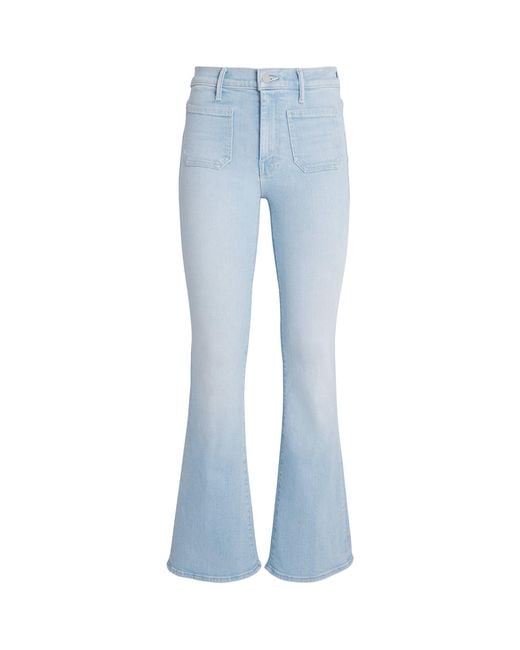 Mother Blue The Patch Pocket Weekender Flared Jeans