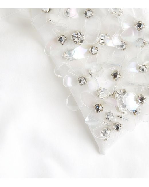 Balenciaga White Rhinestone-Embellished Shirt