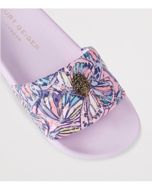 Kurt Geiger Purple Meena Eagle Slides