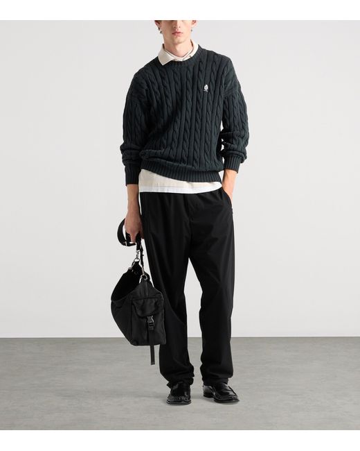 Prada Black Re-Nylon Straight Sweatpants for men