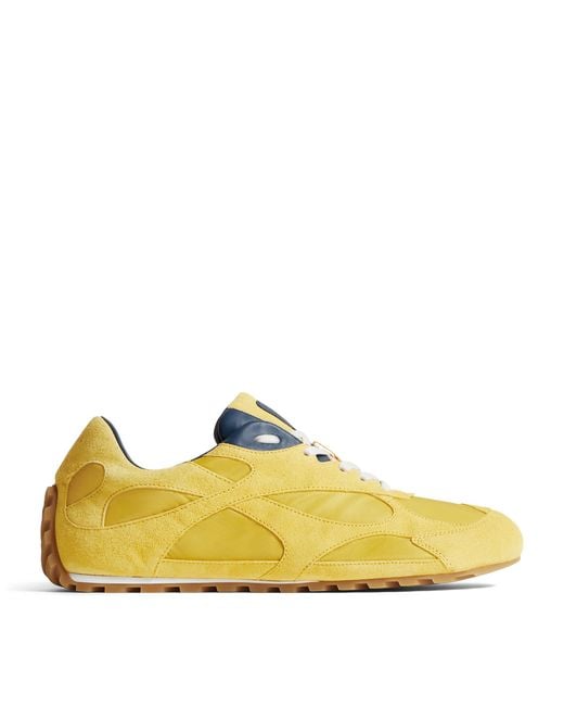 Bottega Veneta Yellow Orbit Flash Sneakers for men