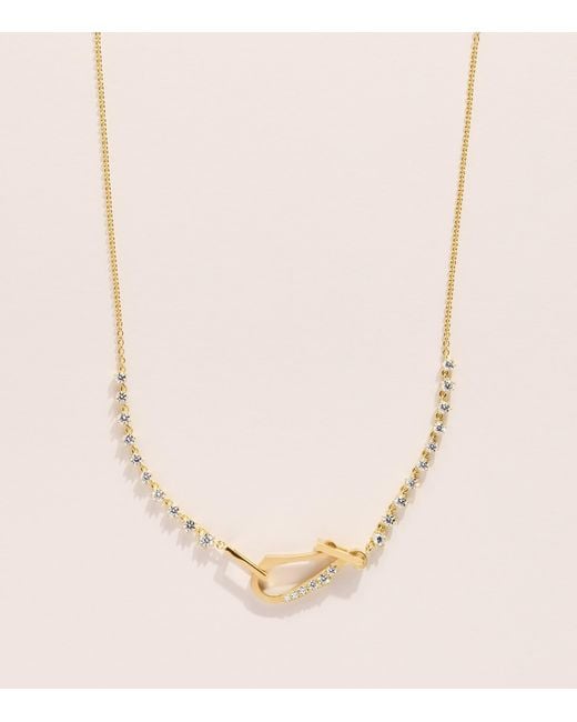 Jade Trau Natural And Diamond Line Lola Necklace