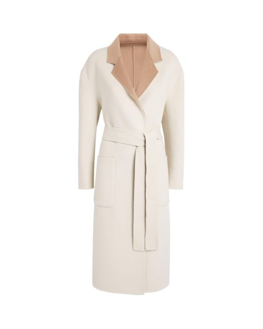 Joseph Natural Wool-Blend Edmond Reversible Coat