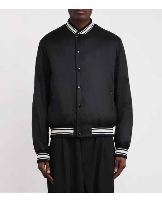 Moncler Black Reversible Bouchet Varsity Bomber Jacket for men