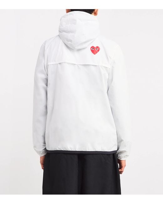 COMME DES GARÇONS PLAY White X K-Way Nylon Water-Resistant Jacket for men
