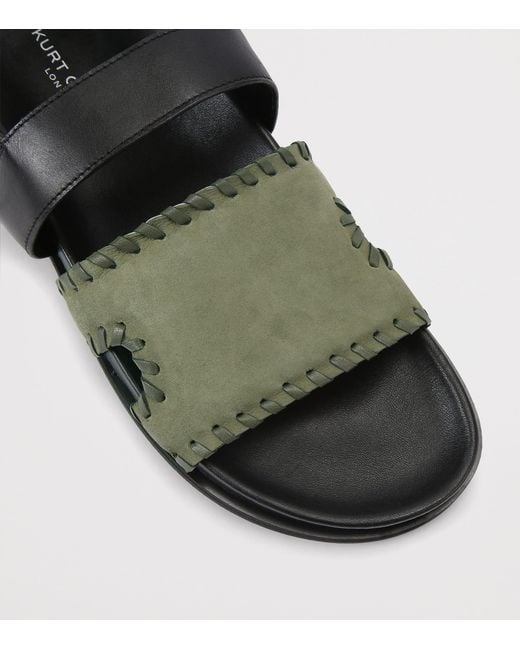Kurt Geiger Black Suede Baker Sandals for men