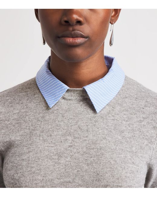 Claudie Pierlot Gray Wool Layered Sweater