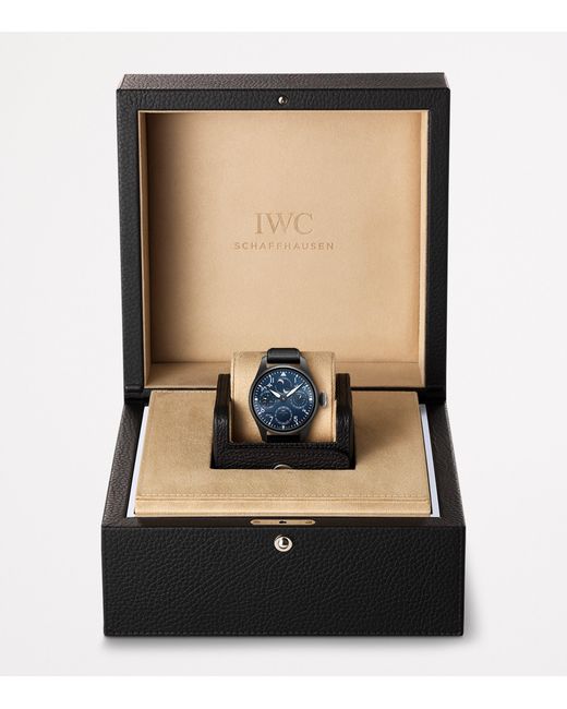 Iwc Black Ceramic Big Pilot's Perpetual Calendar Rodeo Drive Watch for men