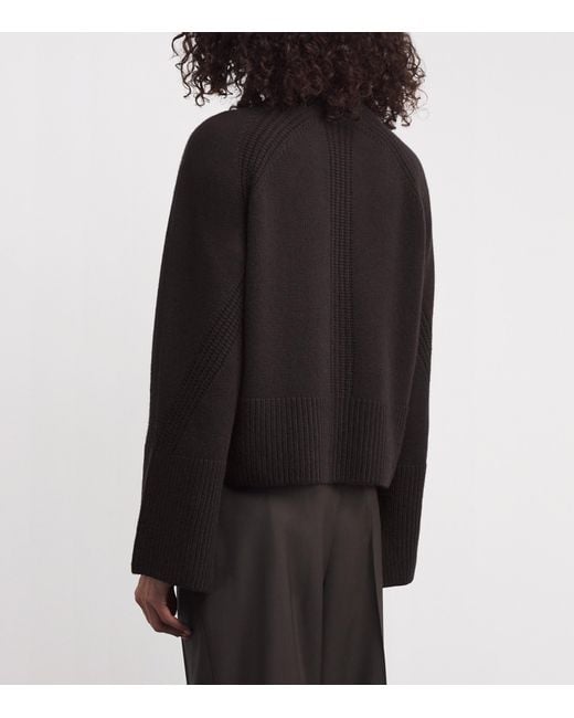 Joseph Black Cashmere Maple Sweater