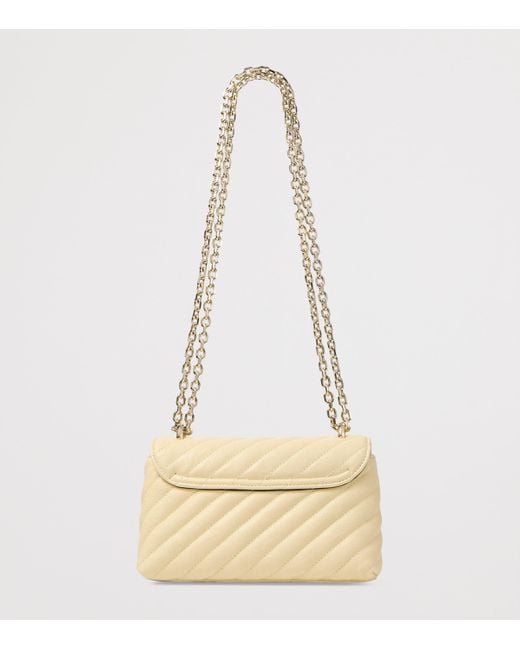 Jimmy Choo Natural Curve Small Biker Leather Quilted Cross-Body Bag