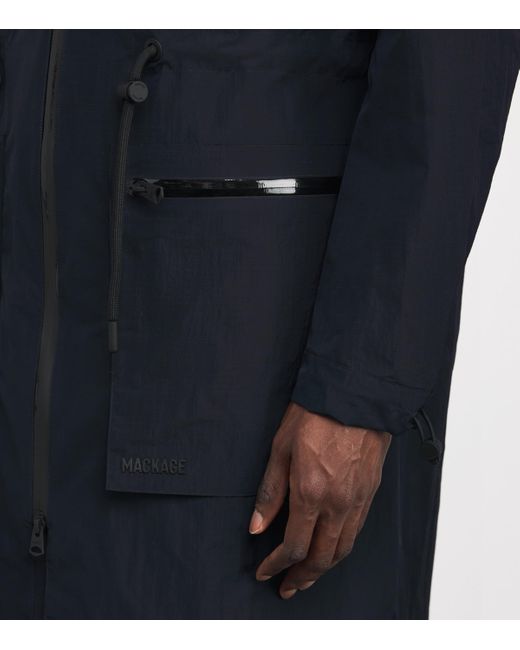 Mackage Blue Long Shell Gage Parka for men