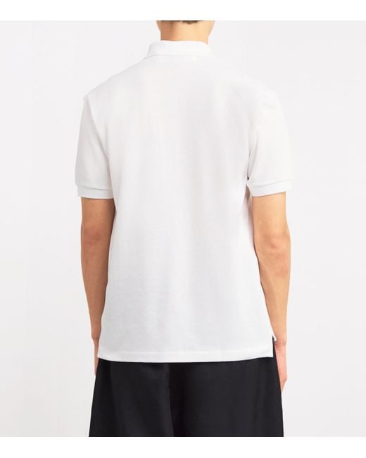 COMME DES GARÇONS PLAY White Heart Logo Polo Shirt for men