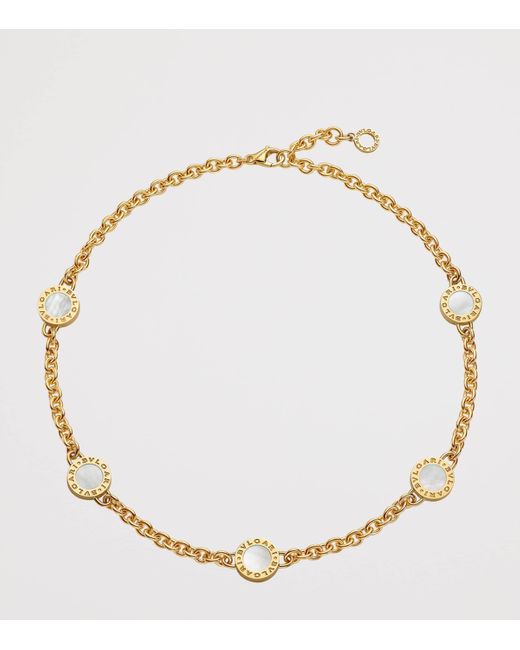 BVLGARI Metallic Mother-Of-Pearl And Onyx Necklace