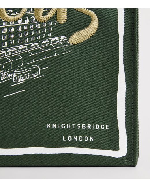 Harrods Green Small City Stories Tote Bag