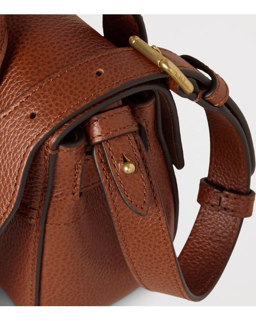 Mulberry Brown Mini Leather Bayswater Cross-Body Bag