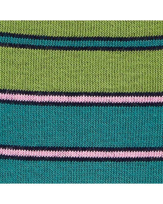 Paul Smith Green Cotton-blend Striped Socks for men