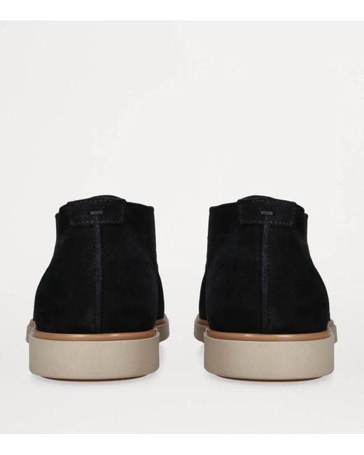 Magnanni Shoes Black Suede Paraiso Loafers for men