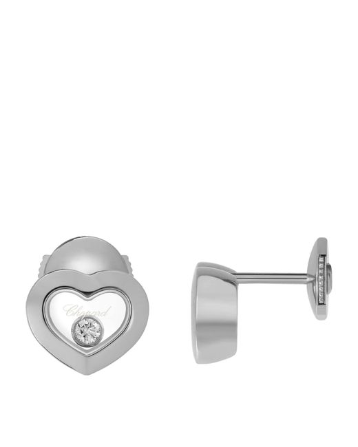 Chopard Metallic And Diamond Happy Diamonds Icons Earrings