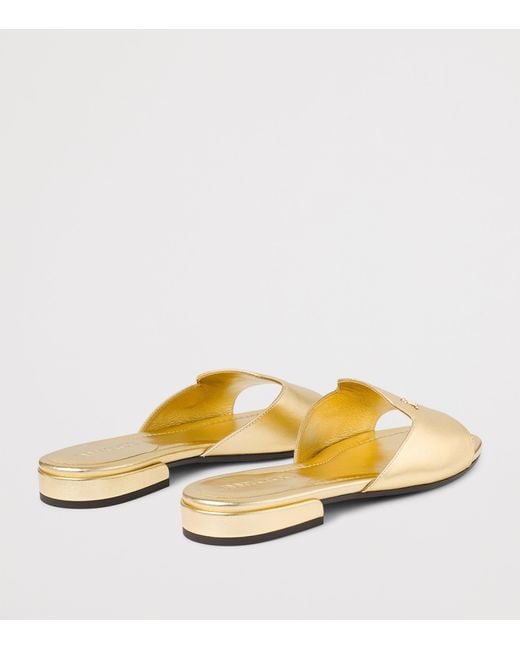 Jimmy Choo Natural Dina Leather Sandals