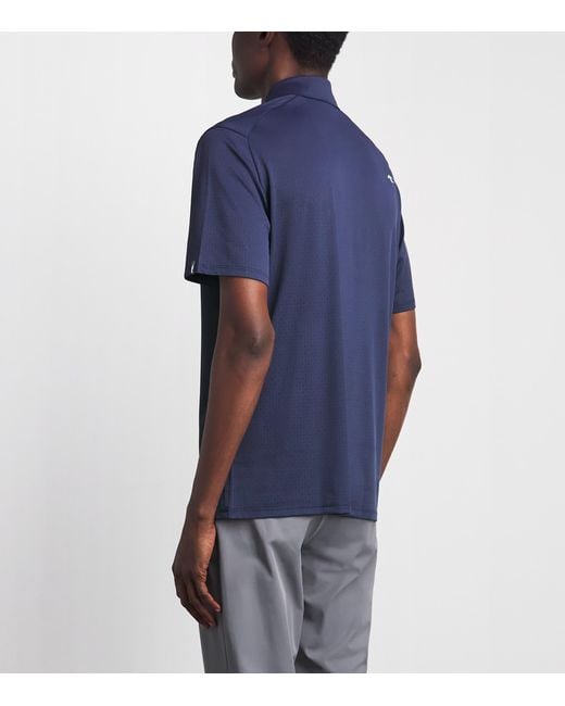 Kjus Blue Savin Structure Polo Shirt for men