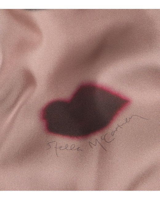 Stella McCartney Pink Silk Lips Shirt