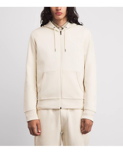 Polo Ralph Lauren White Cotton Zip-Up Hoodie for men