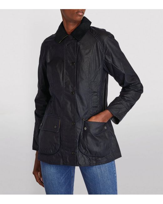 Barbour Black Beadnell Waxed Jacket
